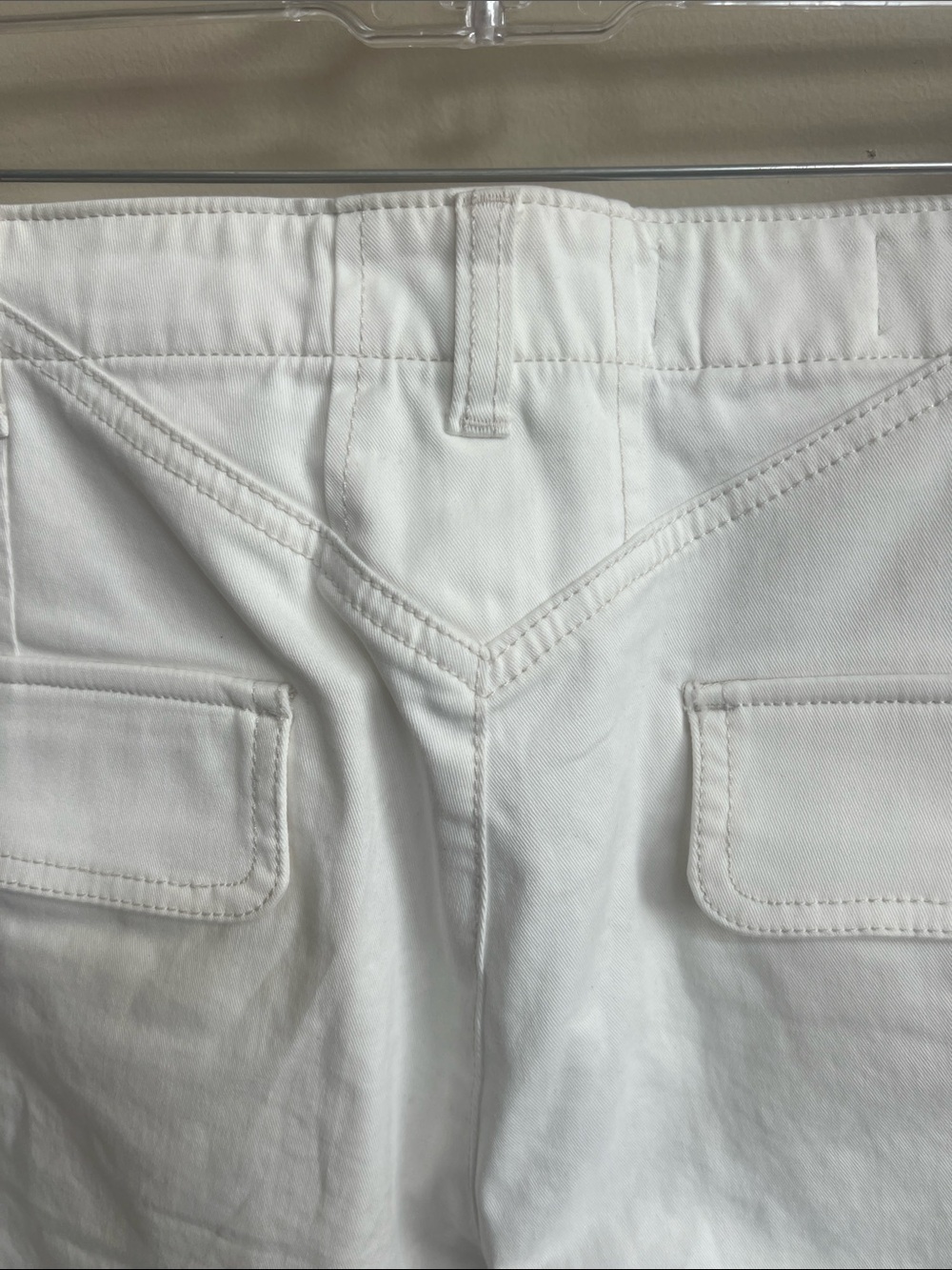 Anthropologie Pilcro White Utility Bootcut Pants Sz 32 summer coastal - Picture 10 of 10